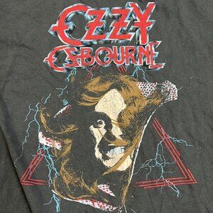 ozzy osbourne Vintage Style Graphic Mens Washes Short Sleeve T-Shirt Siz…